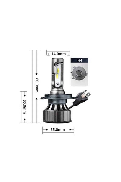 BGRJ Automotive H4 Canbus 120W LED bulbs, cold white light, 12000 lumens, error free