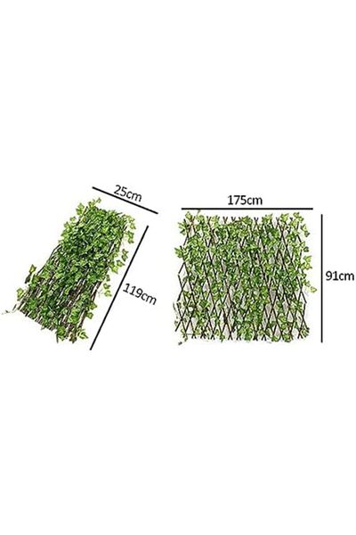 genric FFD Wooden Expandable Garden Fence with Artificial Leaves