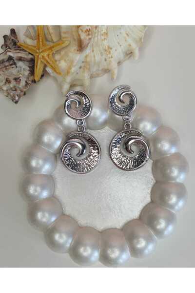 Ivory Pearl Coiled Earrings