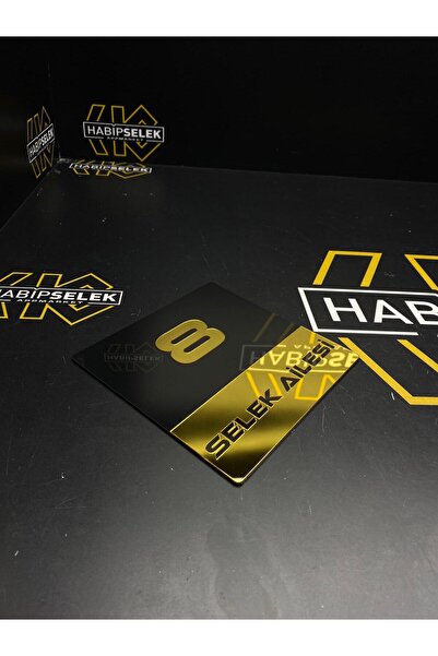 Habipselek AppMarket Gold Pleksi Yazılı , Kapı numarası panosu - Modern Kapı ...