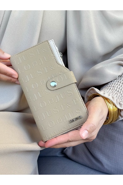 Just Polos Just Polo Women's Sand Multi-Eye Wallet with Coin and Card Compart...