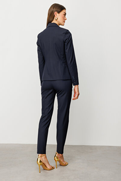 Ekol Single Button Stripe Pocket Jacket