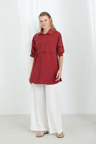 Loreen Women's Side Tie Shirt - 20662Gml