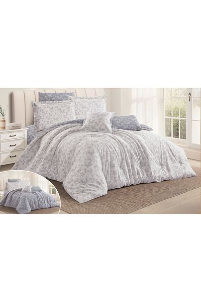 LOVER Luxury king size double bed sheet with floral design made of cotton for a deep sleep