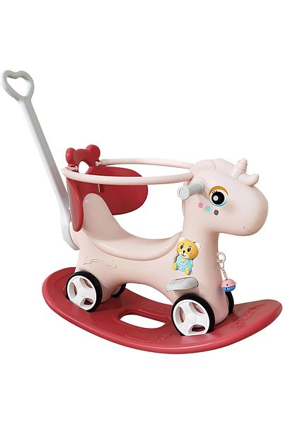 STAR5 Arabiest Multifunctional Rocking Horse for Kids, Early Learning Toy, Red