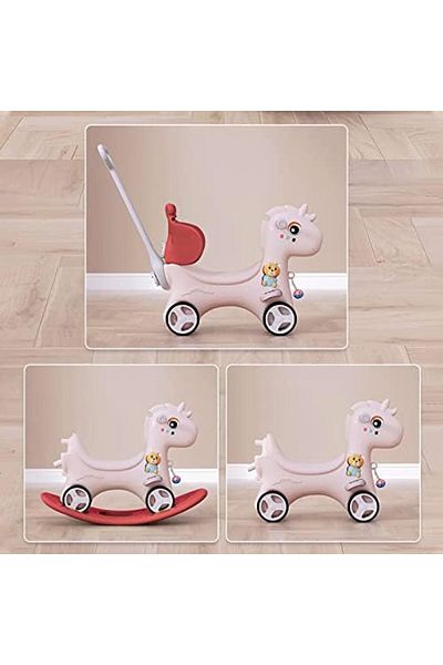 STAR5 Arabiest Multifunctional Rocking Horse for Kids, Early Learning Toy, Red