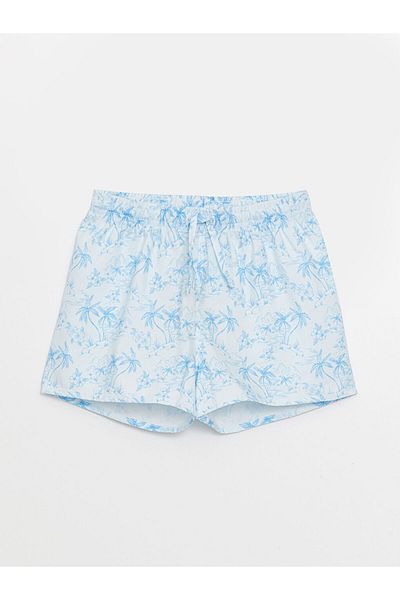 LC Waikiki Lcw Quick Dry Girls' Swim Shorts with Elastic Waist Fast Fashion