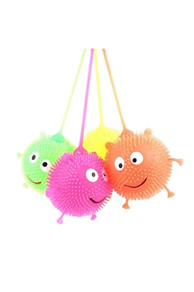 China Bazaar Işıklı Kirpi Yoyo Topları Squishy Oyuncak 24 Adet - Stres Alıcı,...