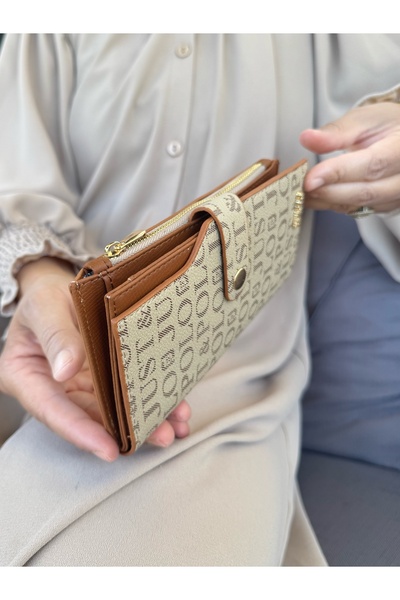 Just Polo Women's Sand Taba Multi-Eye Wallet with Coin and Card Compartments