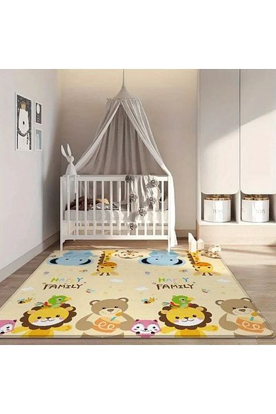 LUDIRO Foldable 2-Sided Foam Mat, 180x150 cm, 1 cm Thickness, Thermal Insulation, Waterproof