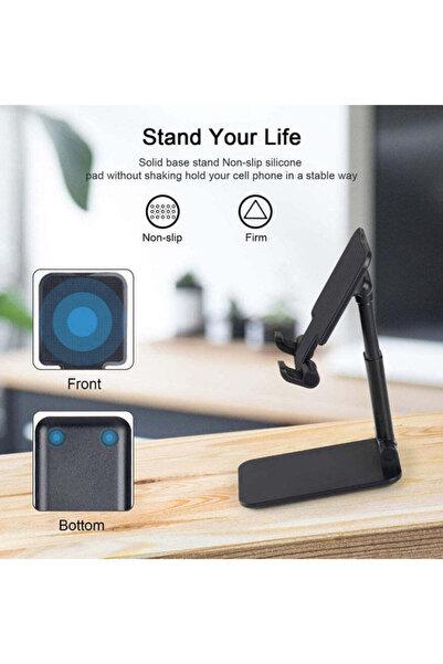 Generic حامل جوال ذكي متعدد الزوايا قابل للتعديل ومتوافق مع جميع الهواتف الذكية