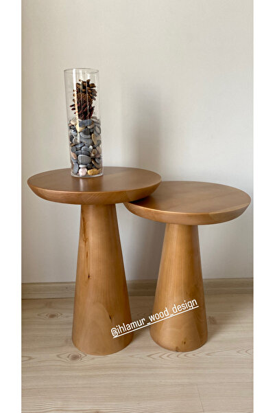 Home İkili Mantar sehpa(Vernikli)