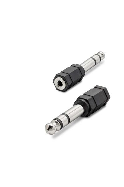 Leyaton LWLHMRS-IEG ieg ™   محول من 6.5 ملم إلى 3.5 ملم F لآلة الجيتار باللون...