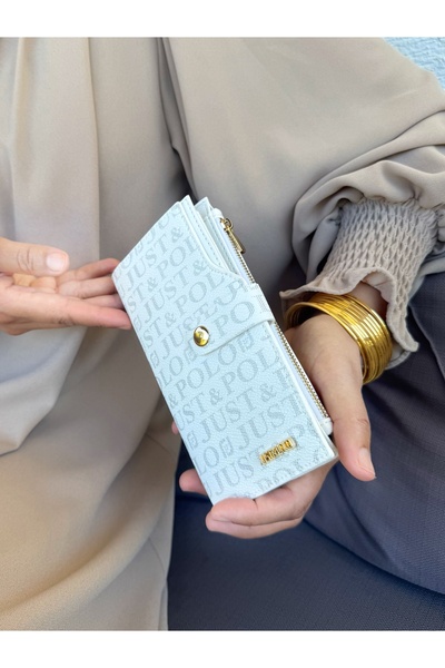 Just Polo JP JUST POLO Portofel MULT-EYE pentru femei ALB cu compartiment pen...