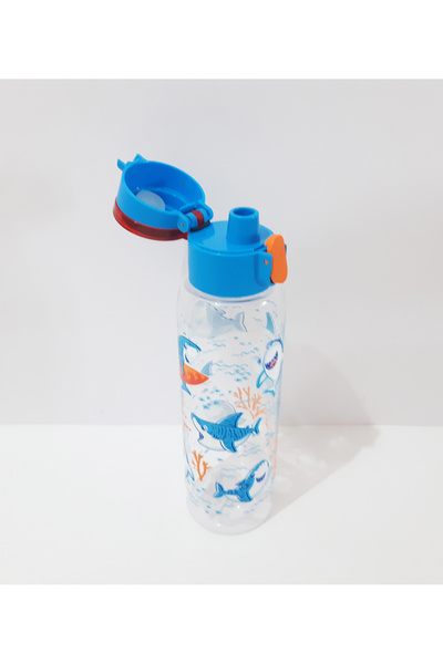 renkli çiçekler 500 ml Patterned Transparent Flask Water Bottle Water Bottle for School