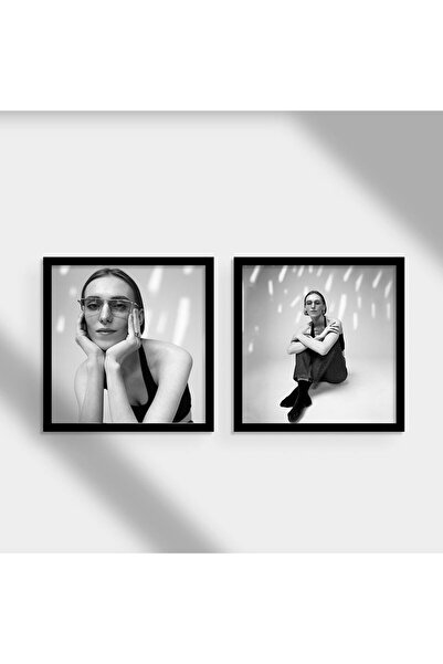 Sevilla Adhesive Removable Square Frames 30X30Cm - Pack of 2 (Black)