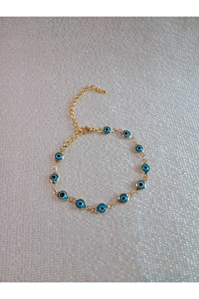 MODA MANANI سوار نسائي بتفاصيل خرز عين الشر باللون الأزرق - أنيق وذو معنى