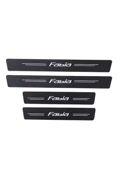 MAF Set 4 piese pentru Skoda Fabia, protecție prag ușă anti-zgârieturi din fi...