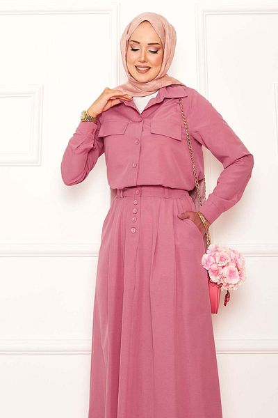 EBRUTESETTÜR Double Suit with Pocket Detail Skirt