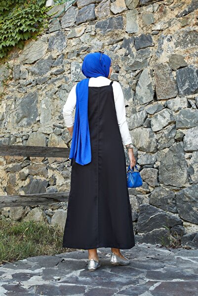 EBRUTESETTÜR Side Pocket Detailed Hijab Salopet Dress