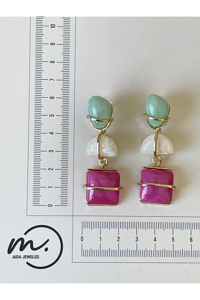 Rupen Kraft Colorful stone special design stylish design earrings