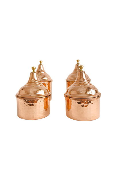 Dülger AVM El Yapımı Bakır Baharatlık, Baharat Kavanozu,Saklama Kabı