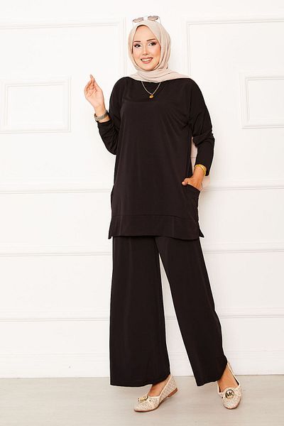EBRUTESETTÜR Pocket Detailed Sandy Double Set