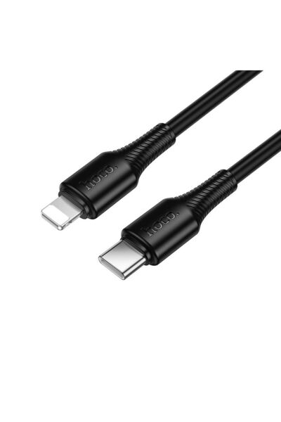 REDz Accessories Cablu USB-C la Lightning Hoco X120, PD 27W, 1m, Negru