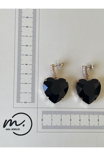 Rupen Kraft Shiny Zircon Stone Large Size Design Evening Dress Earrings