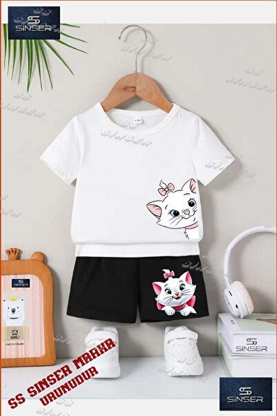 SS SİNSER Tricou cu gât rotund cu imprimeu special „CAT SIDE HEAD RIBBON” pen...