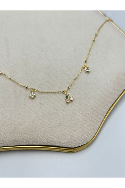 MyladyAccessoriess Steel Anklet with Cherry Detail