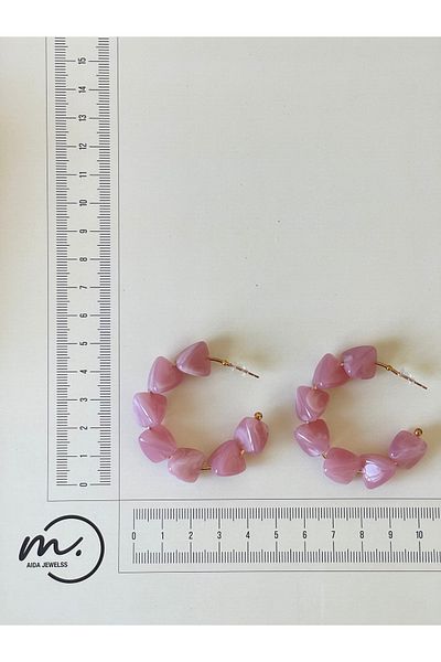 Rupen Kraft Colorful ring Transitional elegant earrings