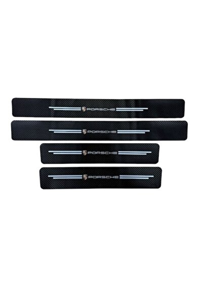 MAF Set 4 bucati pentru Porsche Autocolante din fibra de carbon anti-zgarietu...