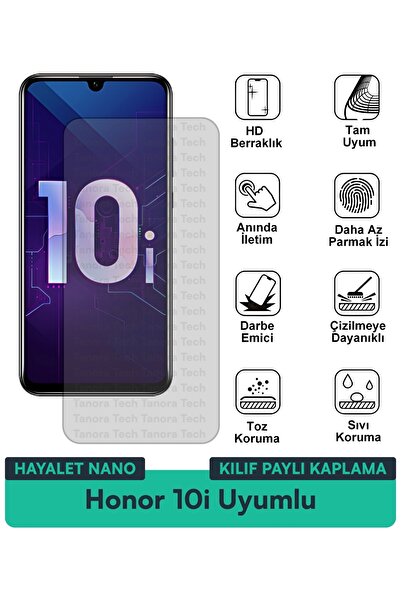 Milat Tech غطاء حماية Honor 10i Hayalet Nano متوافق مع طبقة حماية الشاشة مقاو...