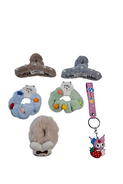 SPTEKS Kız Çocuk Mandal Toka Simit Toka Lastikli Zirkon Taşlı Toka Las. Kurom...