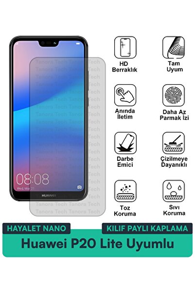 Milat Tech غطاء حماية نانو لهاتف هواوي P20 لايت متوافق مع واقي الشاشة مقاوم ل...