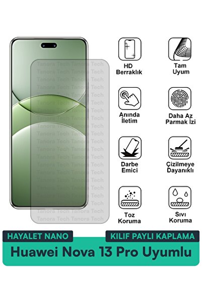 Milat Tech حافظة هواوي نوفا 13 برو هايلايت نانو متوافقة مع طبقة حماية الشاشة ...