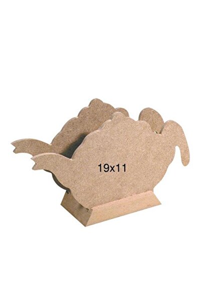 İstanbul Hobi Wooden Teapot Napkin Holder 19X6Cm F790