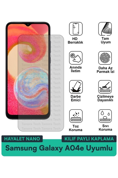 Milat Tech حافظة سامسونج جالاكسي A04e هايلايت نانو متوافقة مع طبقة حماية الشا...
