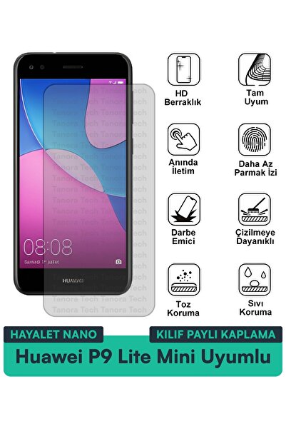 Milat Tech حافظة هواوي P9 لايت ميني جيلي نانو متوافقة مع طبقة حماية الشاشة مق...