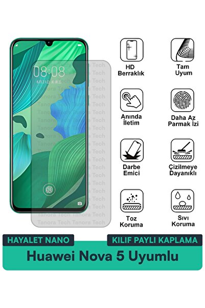 Milat Tech حافظة هواوي نوفا 5 هايلايت نانو متوافقة مع طبقة حماية الشاشة، هيكل...