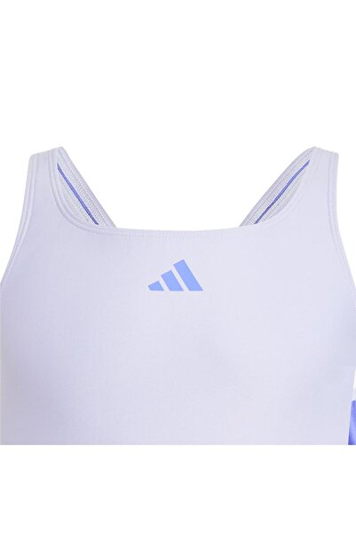 adidas Унисекс детски лилав бански костюм 3S BLD SWIMSUIT JN6588