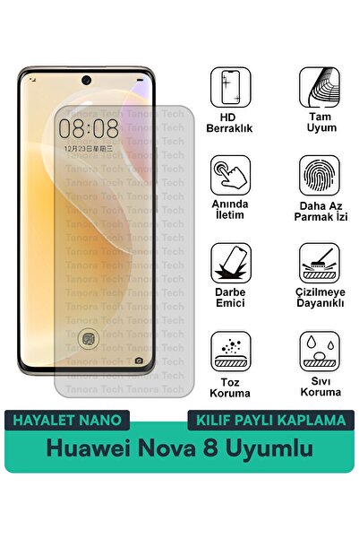 Milat Tech حافظة هواوي نوفا 8 هايلايت نانو متوافقة مع طبقة حماية الشاشة، هيكل...