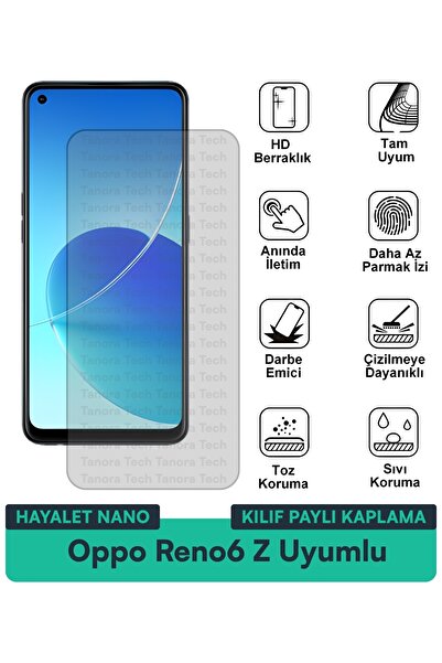 Milat Tech غطاء حماية نانو لهاتف أوبو رينو 6 زد متوافق مع فيلم حماية الشاشة م...