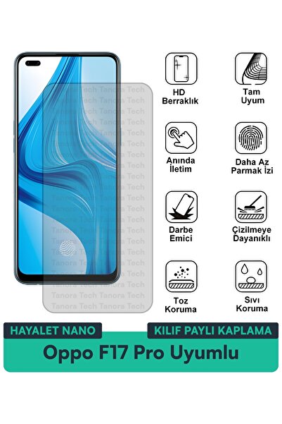 Milat Tech غطاء حماية نانو لهاتف أوبو F17 برو متوافق مع فيلم حماية الشاشة مقا...