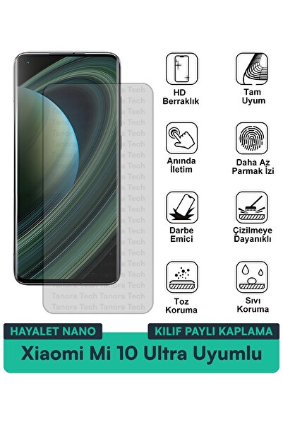 Milat Tech غطاء حماية شاشة متوافق مع هاتف Xiaomi Mi 10 Ultra Ghost Nano مقاوم...
