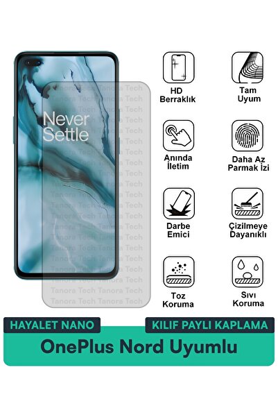 Milat Tech غطاء حماية شاشة متوافق مع هاتف OnePlus Nord Ghost Nano مقاوم للخدو...