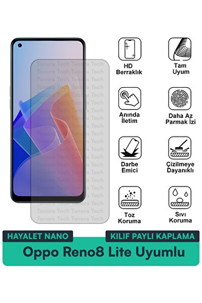 Milat Tech غطاء حماية نانو لهاتف أوبو رينو 8 لايت متوافق مع طبقة حماية الشاشة...