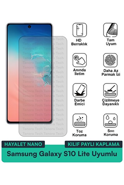 Milat Tech حافظة سامسونج جالاكسي S10 لايت هايلايت نانو متوافقة مع طبقة حماية ...