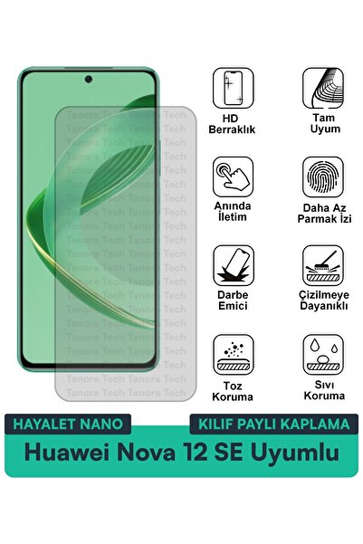 Milat Tech غطاء حماية نانو لهاتف هواوي نوفا 12 إس إي متوافق مع فيلم حماية الش...